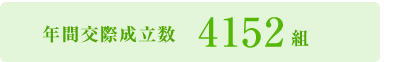 年間交際成立数2,125組