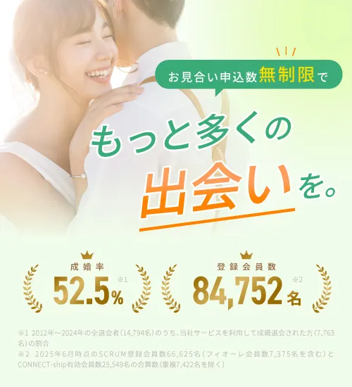 お見合い申込数無制限でもっと多くの出会いを