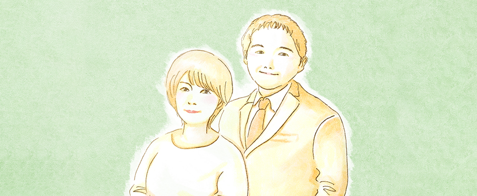 成婚カップルの写真