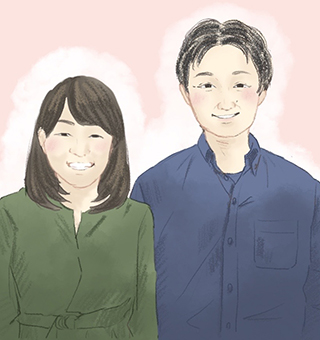 お2人の写真