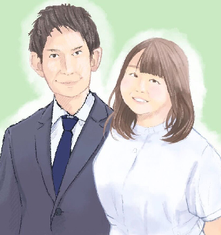 お2人の写真