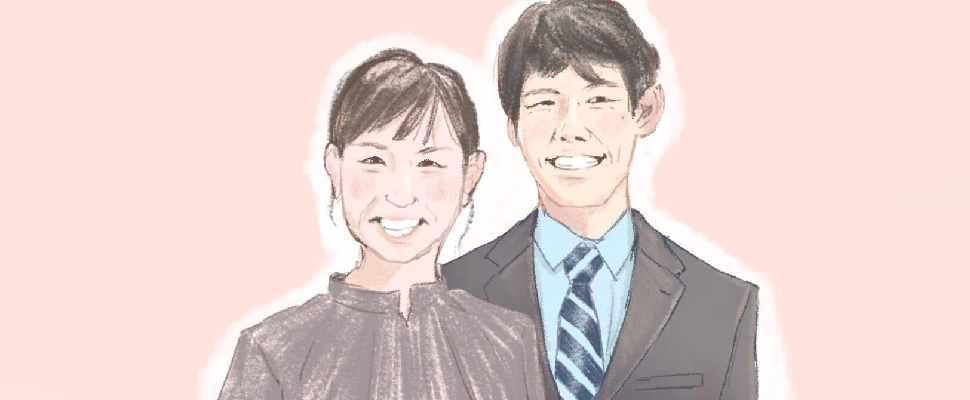 成婚カップルの写真