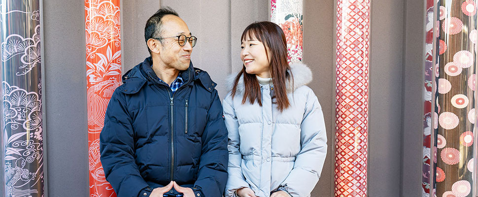 成婚カップルの写真