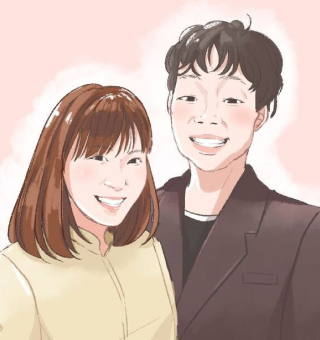 お2人の写真