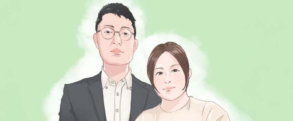 成婚カップルの写真