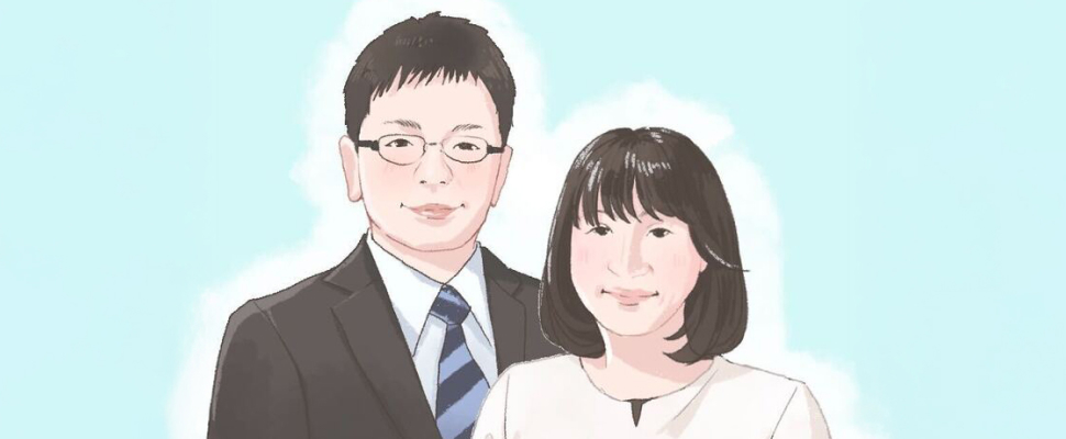 成婚カップルの写真
